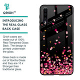 Heart Rain Fall Glass Case For Samsung Galaxy A70