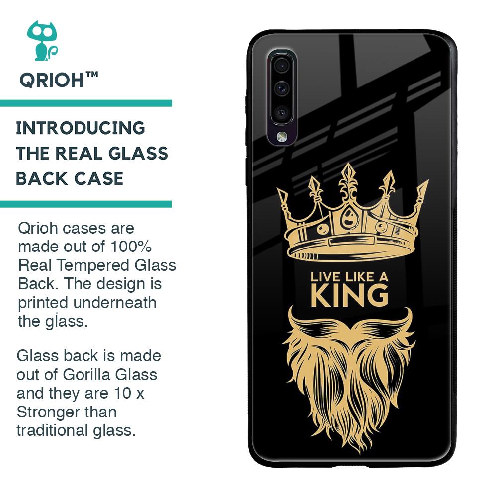 King Life Glass Case For Samsung Galaxy A70