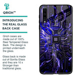 Techno Color Pattern Glass Case For Samsung Galaxy A70