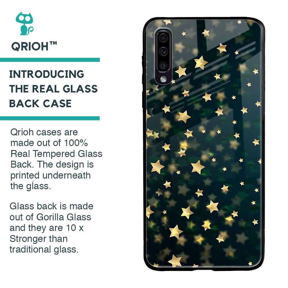 Dazzling Stars Glass Case For Samsung Galaxy A70