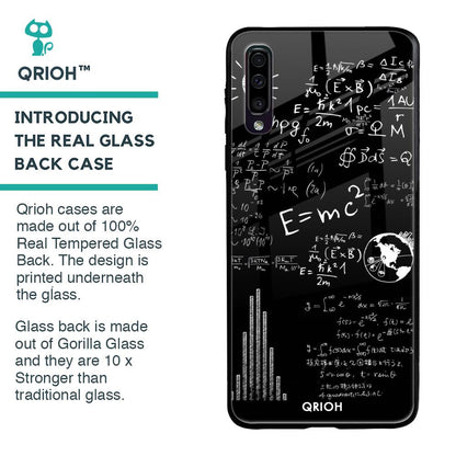 Funny Math Glass Case for Samsung Galaxy A70