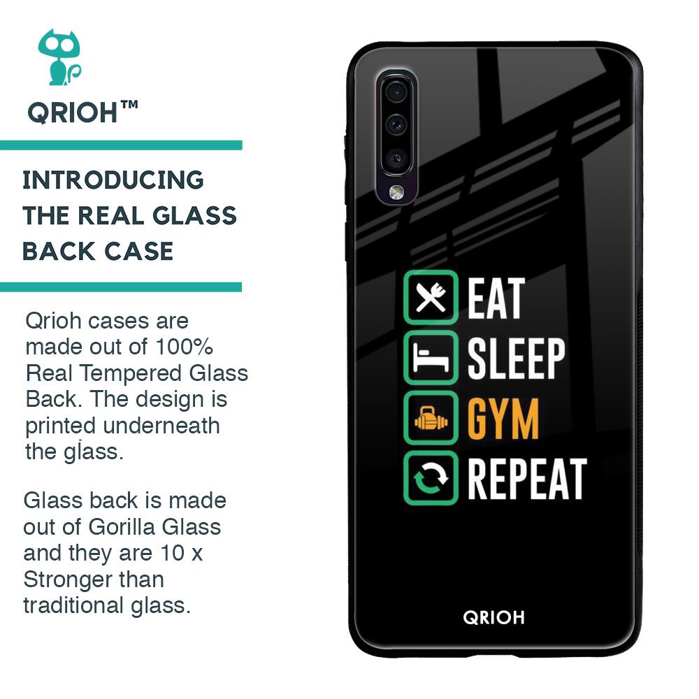 Daily Routine Glass Case for Samsung Galaxy A70