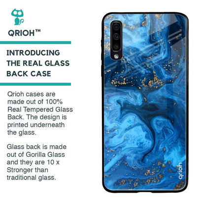 Gold Sprinkle Glass case for Samsung Galaxy A70