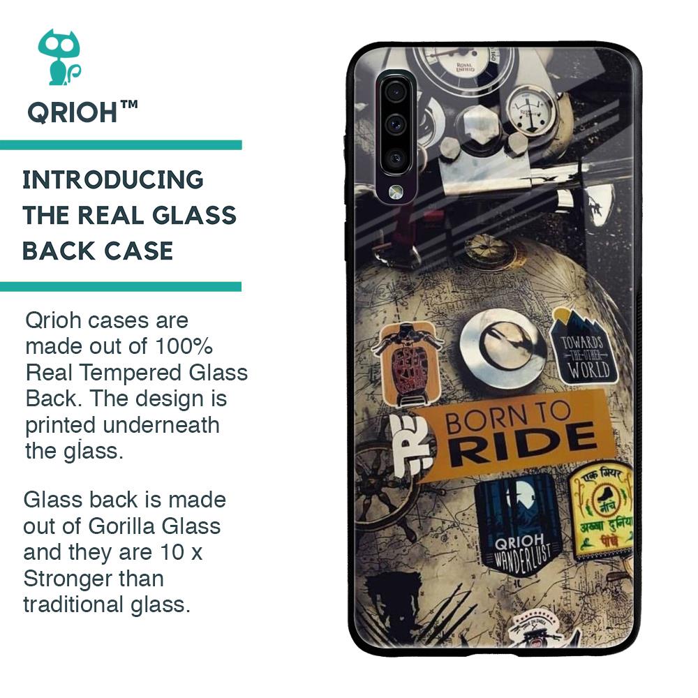 Ride Mode On Glass Case for Samsung Galaxy A70