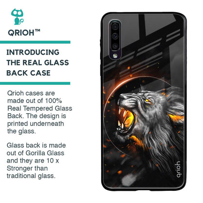 Aggressive Lion Glass Case for Samsung Galaxy A70
