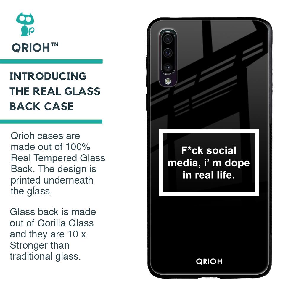 Dope In Life Glass Case for Samsung Galaxy A70