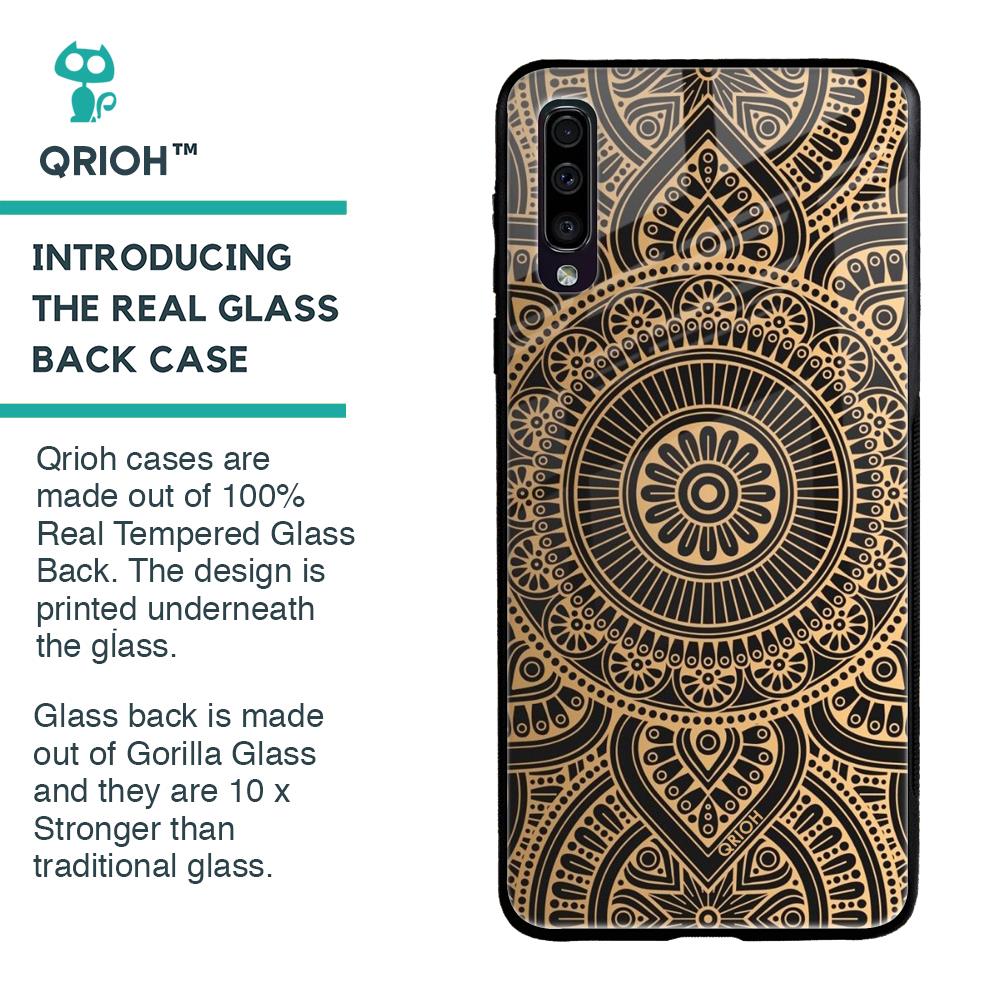 Luxury Mandala Glass Case for Samsung Galaxy A70