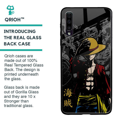 Dark Luffy Glass Case for Samsung Galaxy A70