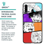 Anime Sketch Glass Case for Samsung Galaxy A70