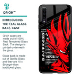 Red Vegeta Glass Case for Samsung Galaxy A70