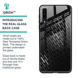 Dark Abstract Pattern Glass Case For Samsung Galaxy A70
