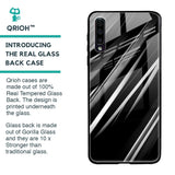 Black & Grey Gradient Glass Case For Samsung Galaxy A70