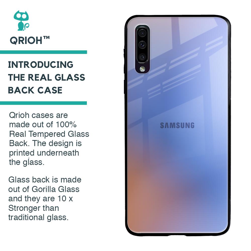Blue Aura Glass Case for Samsung Galaxy A70