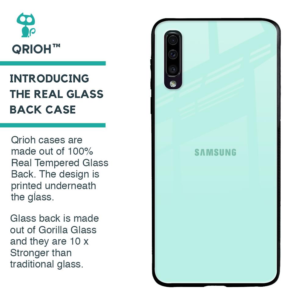 Teal Glass Case for Samsung Galaxy A70
