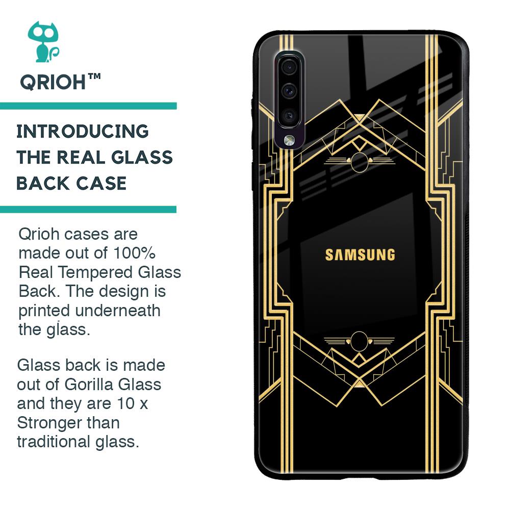 Sacred Logo Glass Case for Samsung Galaxy A70