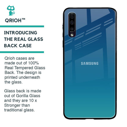 Celestial Blue Glass Case For Samsung Galaxy A70