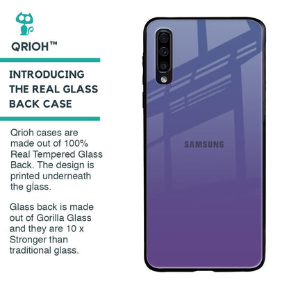 Indigo Pastel Glass Case For Samsung Galaxy A70