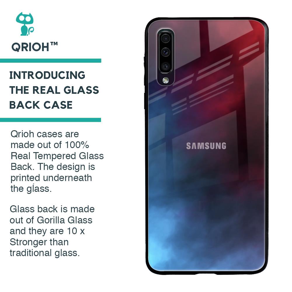 Smokey Watercolor Glass Case for Samsung Galaxy A70