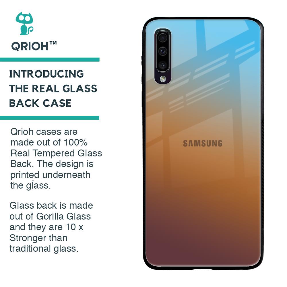 Rich Brown Glass Case for Samsung Galaxy A70