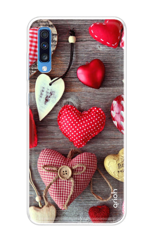 Valentine Hearts Samsung Galaxy A70 Back Cover
