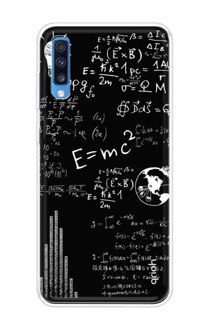 Equation Doodle Samsung Galaxy A70 Back Cover