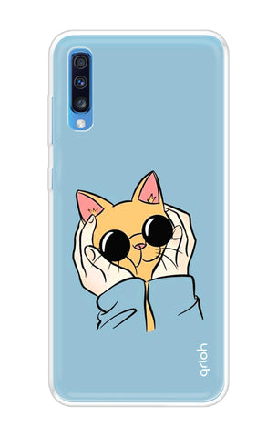 Attitude Cat Samsung Galaxy A70 Back Cover