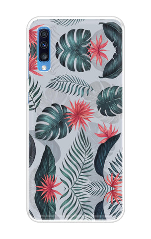 Retro Floral Leaf Samsung Galaxy A70 Back Cover