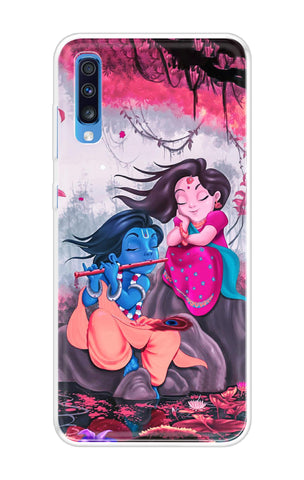 Radha Krishna Art Samsung Galaxy A70 Back Cover