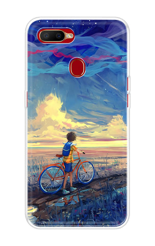 Riding Bicycle to Dreamland Oppo A5s Back Cover