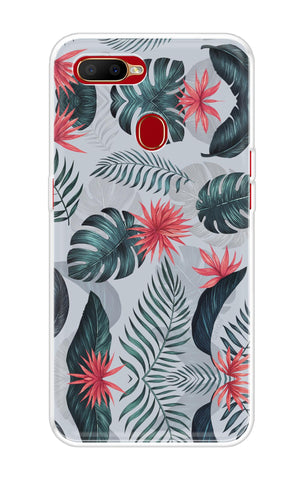 Retro Floral Leaf Oppo A5s Back Cover