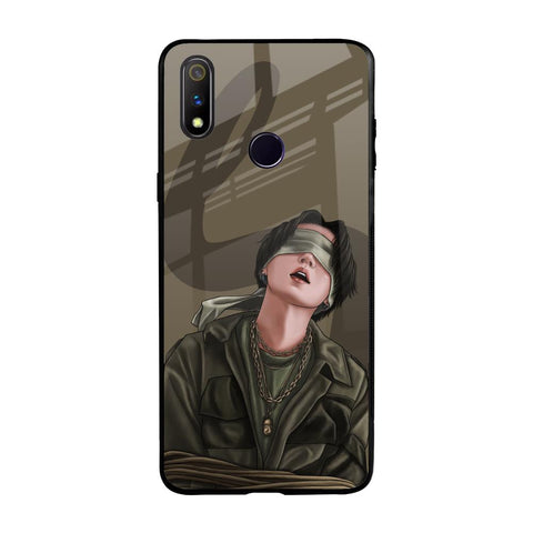 Blind Fold Realme 3 Pro Glass Back Cover Online