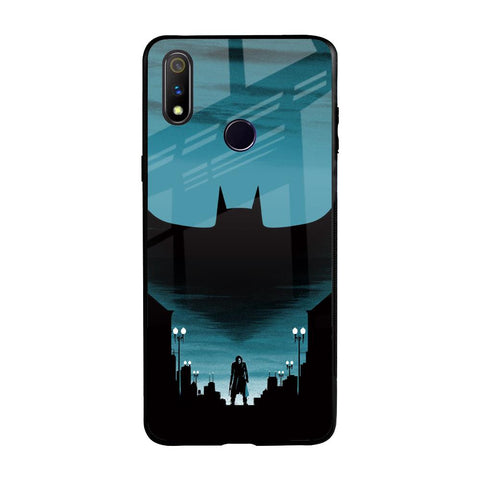 Cyan Bat Realme 3 Pro Glass Back Cover Online