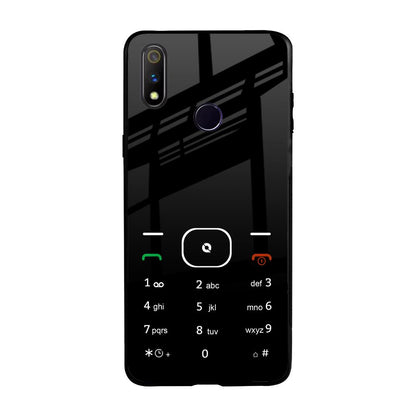 Classic Keypad Pattern Realme 3 Pro Glass Back Cover Online