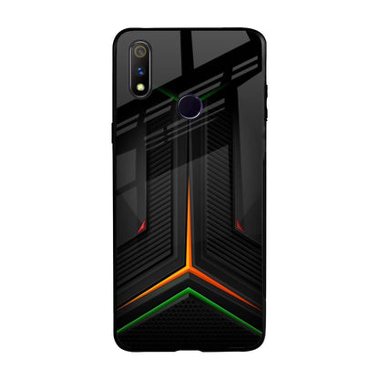 Modern Ultra Chevron Realme 3 Pro Glass Back Cover Online