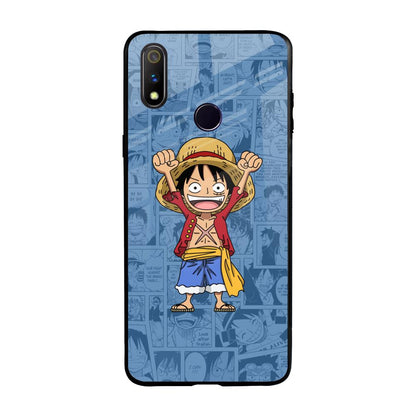 Chubby Anime Realme 3 Pro Glass Back Cover Online