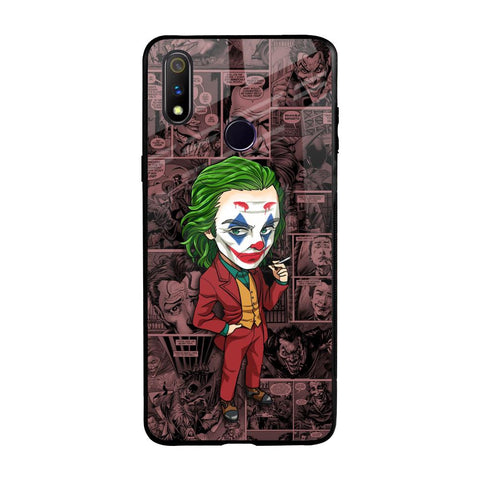 Joker Cartoon Realme 3 Pro Glass Back Cover Online