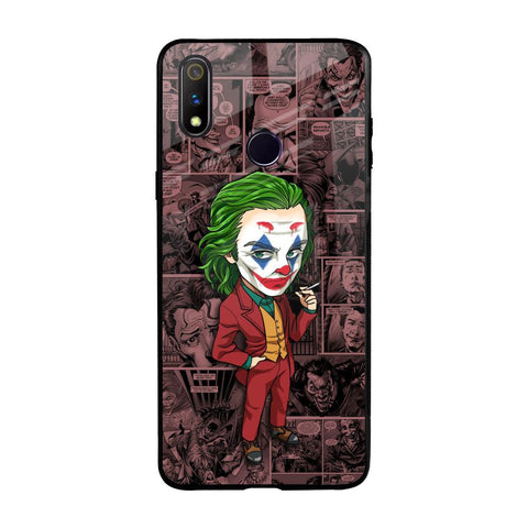 Joker Cartoon Realme 3 Pro Glass Back Cover Online