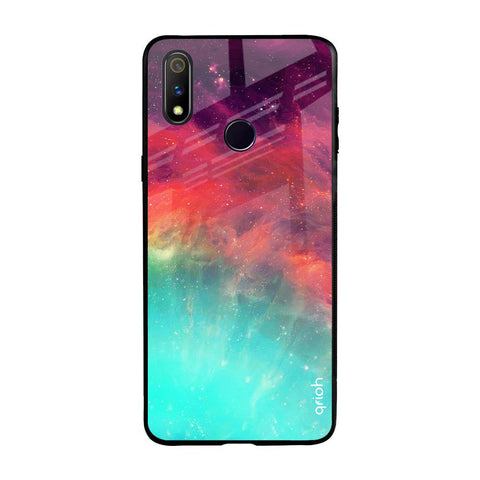Colorful Aura Realme 3 Pro Glass Back Cover Online