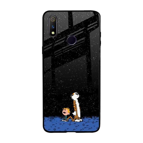 Night Sky Star Realme 3 Pro Glass Back Cover Online