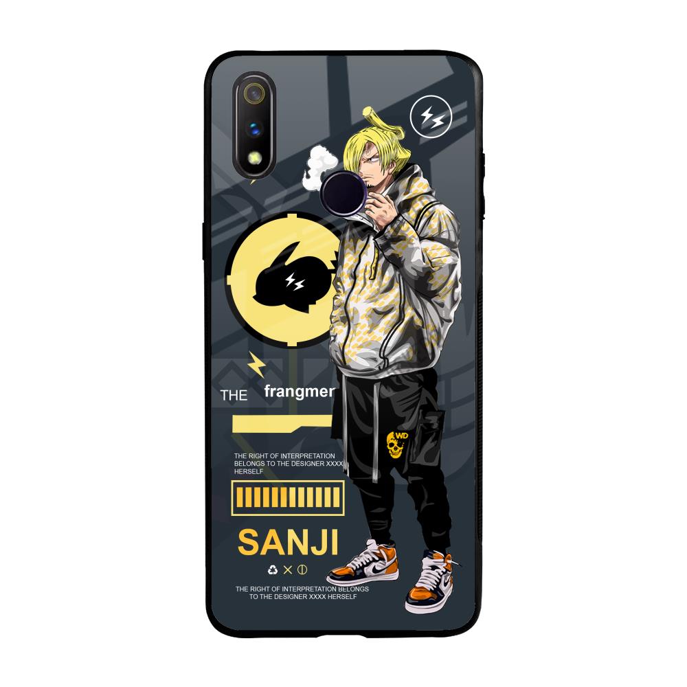Cool Sanji Realme 3 Pro Glass Back Cover Online