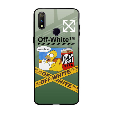 Duff Beer Realme 3 Pro Glass Back Cover Online