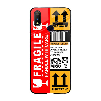 Handle With Care Realme 3 Pro Glass Back Cover Online