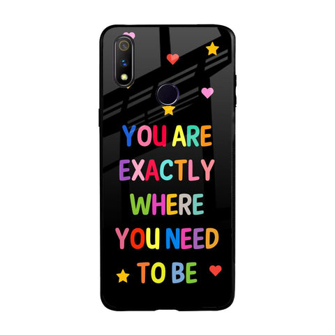 Magical Words Realme 3 Pro Glass Back Cover Online