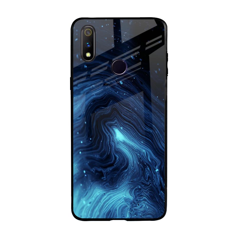 Dazzling Ocean Gradient Realme 3 Pro Glass Back Cover Online