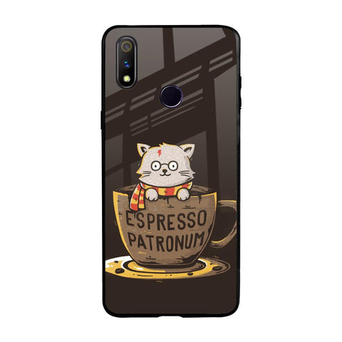 Tea With Kitty Realme 3 Pro Glass Back Cover Online
