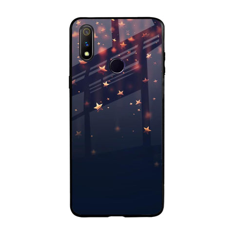 Falling Stars Realme 3 Pro Glass Back Cover Online
