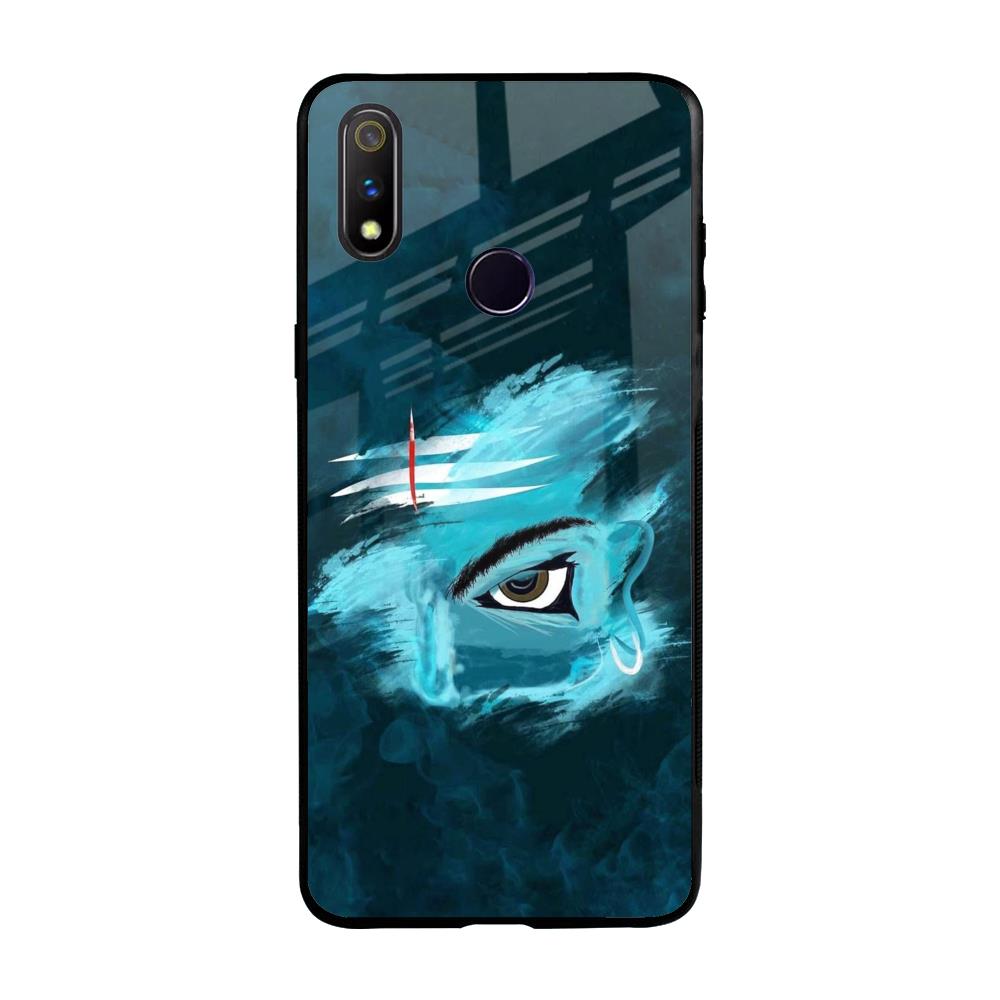 Power Of Trinetra Realme 3 Pro Glass Back Cover Online