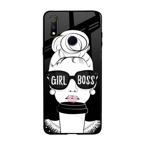 Girl Boss Realme 3 Pro Glass Back Cover Online