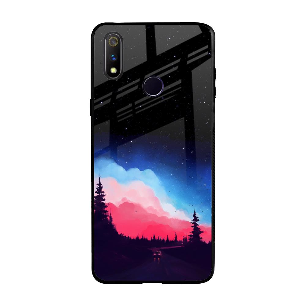 Drive In Dark Realme 3 Pro Glass Back Cover Online