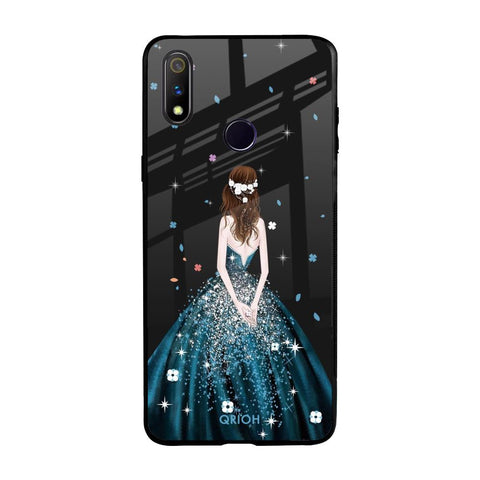 Queen Of Fashion Realme 3 Pro Glass Back Cover Online